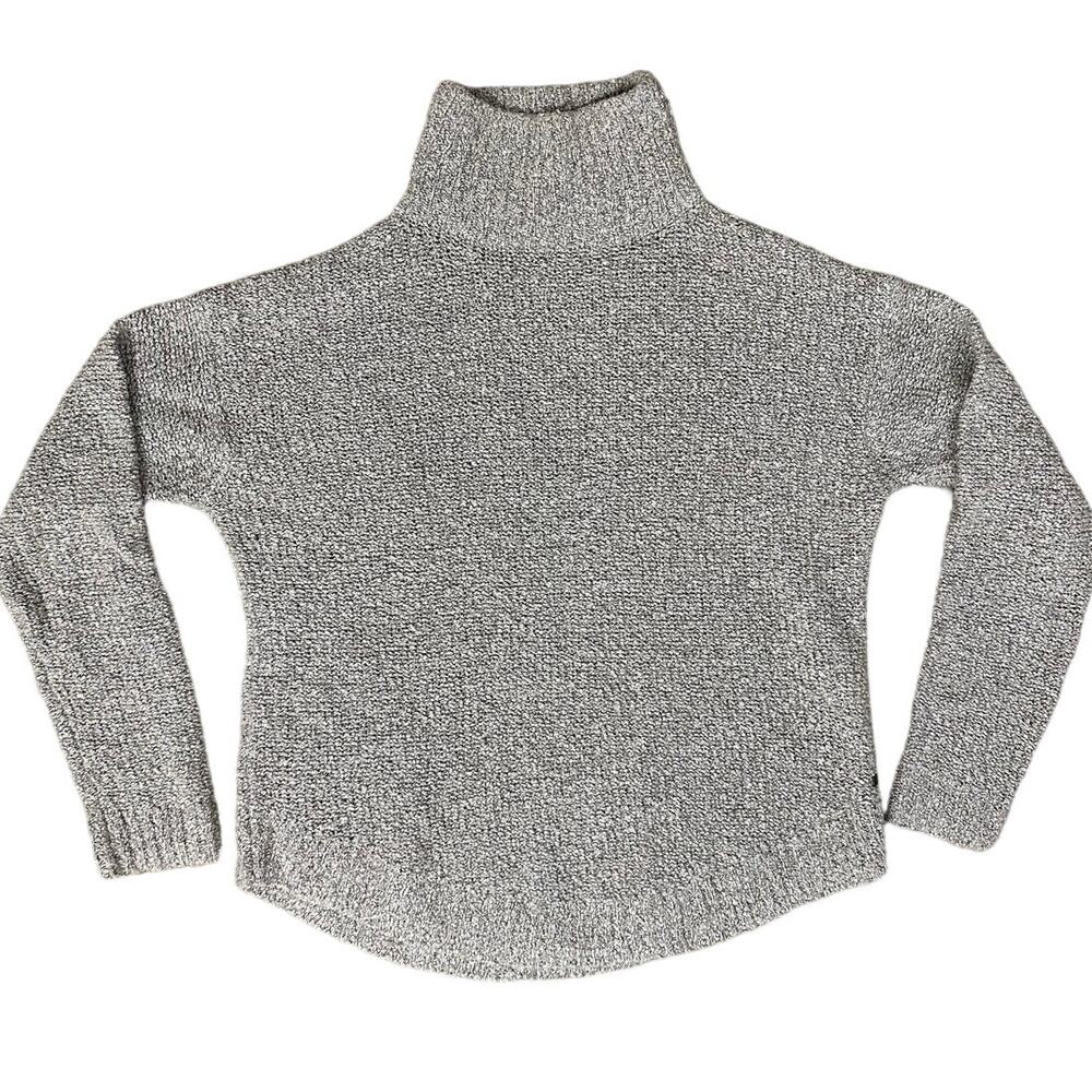 One Grey Day Turtleneck Textured Wool Blend Boucle Gray Revolve size Small - Picture 5 of 7